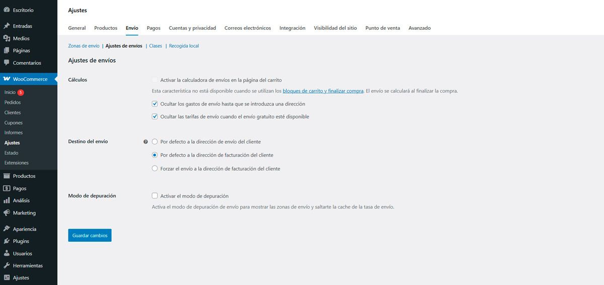 Cómo Configurar Envíos en WooCommerce 2026