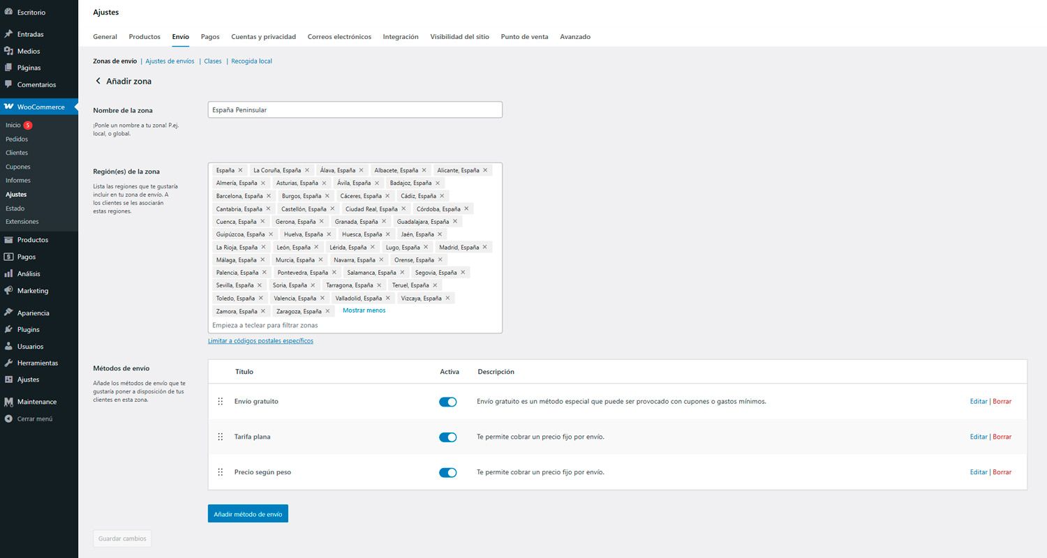 Cómo Configurar Envíos en WooCommerce 2026